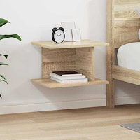 vidaXL Sängbord Sonoma-ek 40 x 30 x 25 cm Konstruerat trä