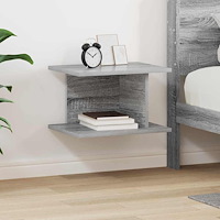 vidaXL Sängbord Grå Sonoma 40 x 30 x 25 cm Konstruerat trä