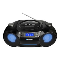 COBY Electronics Blaupunkt BB31LED - boombox - CD, USB-radio, flashminneskort, Bluetooth