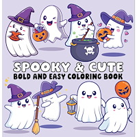 Page Publications Spooky & Cute Bold and Easy Coloring Book (häftad, eng)