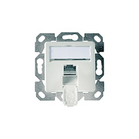 Telegärtner Karl Telegärtner AMJ45 8 K Up/50 Cat.6A - network socket mechanism - 1 nätverksuttag - alpine white