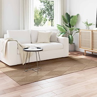 vidaXL Områdesmattor Rektangulär AGIRA Naturfärg 170 x 120 cm