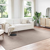 vidaXL Områdesmattor Rektangulär PALMERAS Beige 280 x 200 cm Polyester