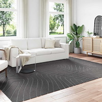 vidaXL Områdesmattor PALMERAS Antracit 280 x 200 cm Polyester