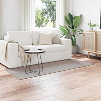 vidaXL Områdesmattor LUGO Kräm och Taupe 150 x 80 cm Polyester