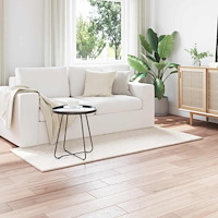 vidaXL Områdesmattor Rektangulär SIROLO Kräm 150 x 80 cm Polyester