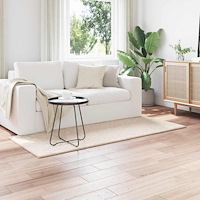 vidaXL Områdesmattor Rektangulär SIROLO Beige 150 x 80 cm Polyester