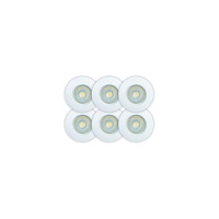 Scan Products  D.T. Sabina Low profile CCT 6-pack Downlight ISO Mat Hvid 2700K/3...