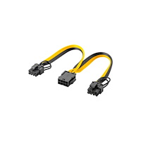 Goobay Goobay 60000, 0,23 m, 8 stift, 2 x PCI-E(6+2 pin), Honkoppli...