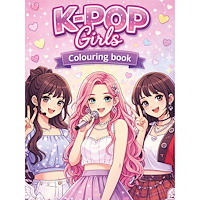 COLOURSBY Målarbok: K-pop girls