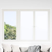 vidaXL Statisk fönsterfilm Frostad vit 45 x 1000 cm PVC