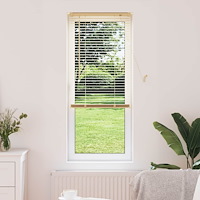 vidaXL Persienn Justerbar Ljusbrun med Mönster 150 x 60 cm PVC