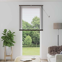 vidaXL Persienn Justerbar Mörkbrun med Mönster 213 x 80 cm PVC