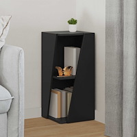 vidaXL Sidobrett Svart 33 x 32 x 70,5 cm Konstruerat trä