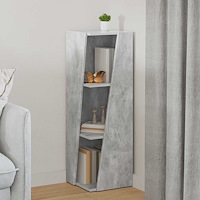 vidaXL Sidobrett Betonggrå 33 x 32 x 100,5 cm Konstruerat trä