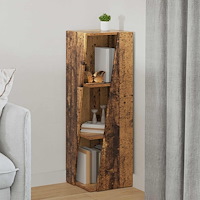 vidaXL Sidobrett Gammalt trä 33 x 32 x 100,5 cm Konstruerat trä