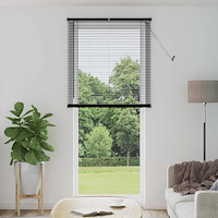 vidaXL Persienn Justerbar Svart 213 x 100 cm PVC