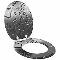 vidaXL Toalettstol Grå 44 x 38 cm MDF-board