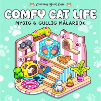 Legind Målarbok : Cozy Comfy Cat Life