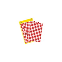 AVERY Etiketter Avery Ø8mm rød, aftagelige farvekodingsdots