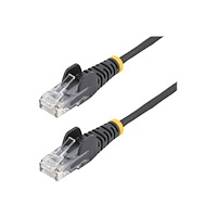StarTech.com StarTech.com 2 m CAT6-kabel - Tunn - Ej hakfria RJ45-kontakter - Svart - patch-kabel - 2 m - svart