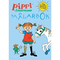 Egmont Story House Pippi Långstrump målarbok med klistermärken (häftad)