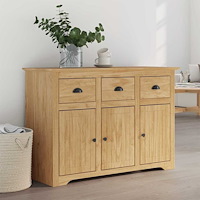 vidaXL Sideboard BODO Honung brun 115,5 x 44 x 80 cm Konstruerat trä
