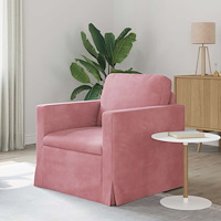 vidaXL Soffa Rosa 78 x 78 x 80 cm Sammet