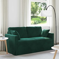 vidaXL Soffa Mörkgrön 158 x 78 x 80 cm Sammet