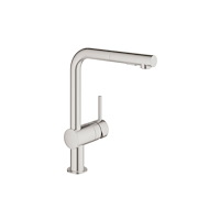 GROHE GROHE 30274DC0, Öppnas utåt, Rostfritt stål, Metall, Hävarm,...