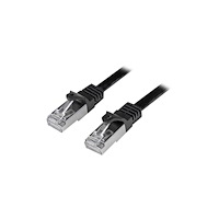 StarTech.com StarTech.com Cat6-patchkabel - skärmad (SFTP) - 0,5 m, svart - patch-kabel - 50 cm - svart