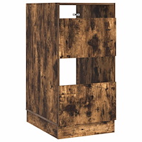 vidaXL Tvättstuga Skåp med lagring med dörr Rökt ek Konstruerat trä