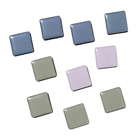 Naga Colored Square magnets, Strong Stærke magneter. Kvadratiske.