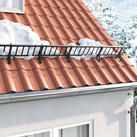 vidaXL Taksnöskydd Svart 800 x 29,5 x 34,5 cm Stål