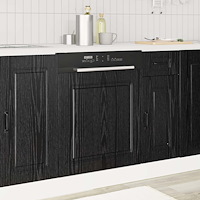 vidaXL Köksskåp Kalmar Svart Ek 60 x 1,5 x 67 cm Konstruerat trä