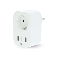 NEDIS Nedis SmartLife - smart kontakt - Wi-Fi - vit
