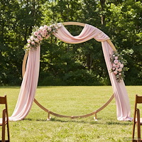 vidaXL Bröllopsbåge Ljusbrun 224 x 80 x 220 cm Massiv furu