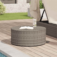 vidaXL Utomhus Soffbord Grå Ø 68 x 30 cm konstrotting