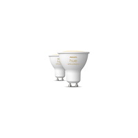 Philips Philips Hue White ambiance - LED-spotlight - GU10 - 4.2 W - varmt till kallt vitt ljus - 2200-6500 K (paket om 2)