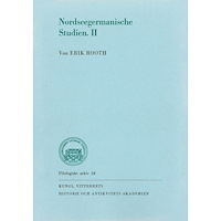 Erik Rooth Nordseegermanische Studien. II (häftad)