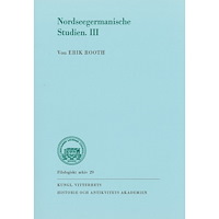 Erik Rooth Nordseegermanische Studien. III (häftad)