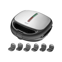 Camry Camry Premium CR 3057 - grill/sandwich/waffle/nut/omelet maker - svart/silver