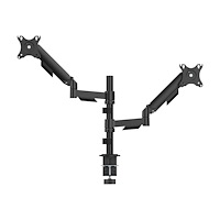 Gembird Gembird monteringssats - justerbara armar - för 2 LCD-bildskärmar - svart av fin textur