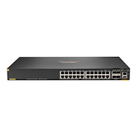 Hewlett Packard Enterprise HPE Aruba 6200F 24G Class4 PoE 4SFP+ 370W Switch - switch - max. staplingsavstånd 10 kms - 24 portar - Administrerad - r...
