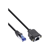 Inline InLine patch-förlängingskabel - 1.5 m - svart