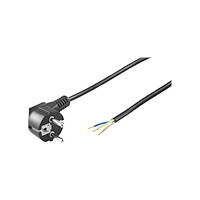 Goobay goobay - strömkabel - power CEE 7/7 till blank tråd - 3 m