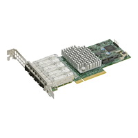 SUPER MICRO Computer Supermicro AOC-STG-I4S - nätverksadapter - PCIe 3.0 x8 - 10 Gigabit SFP+ x 4