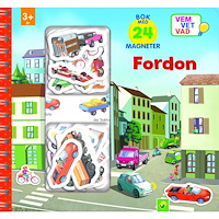 Stevali Fordon : bok med 24 magneter (bok, spiral)