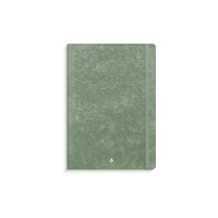 Burde Ant.bok BURDE Deluxe A5 linj smooth grön