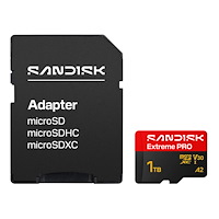 SANDISK MicroSD Extreme Pro 1TB 250/170MB/s C10 UHS U3 V30 A1 Adapter